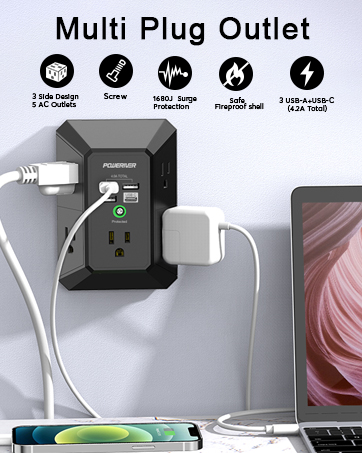 surge protector wall mount