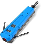 LEENUE Punch Down Tool 110 Ethernet Keystone Punch Tool with 110/66 Blades Blue 1 Pack