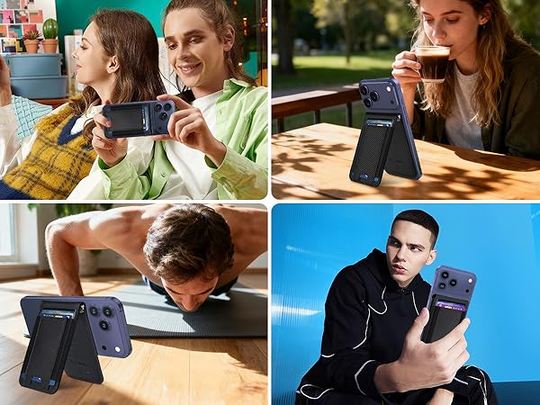 Magnetic wallet for phone