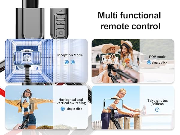 Gimbal Stabilizer for Smartphone ,with Retractable Selfie Stick and Tripod,