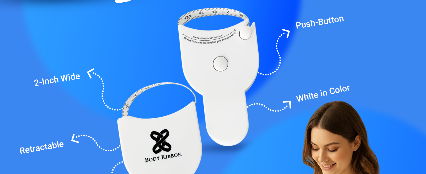 Body Ribbon 80-Inch Automatic Retractable Measuring Tape