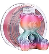 FXAAGFH 1 KG Rainbow 3D Printer Filament 1.75 mm, Silk 3 D PLA Printing Prints Filament +/-0.03mm...