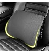 TISHIJIE Lumbar Support Pillow for Car, Lower Back Support for Driving Seat Memory Foam Lumbar Pi...