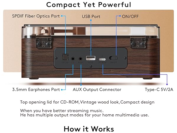 All-in-one CD player