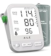 Blood Pressure Monitor for Home Use: AILE Blood Pressure Machine with Large LCD Backlit Screen - ...
