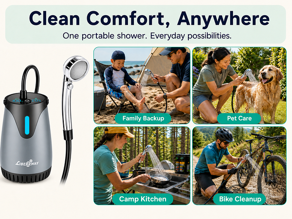 camping shower pump
