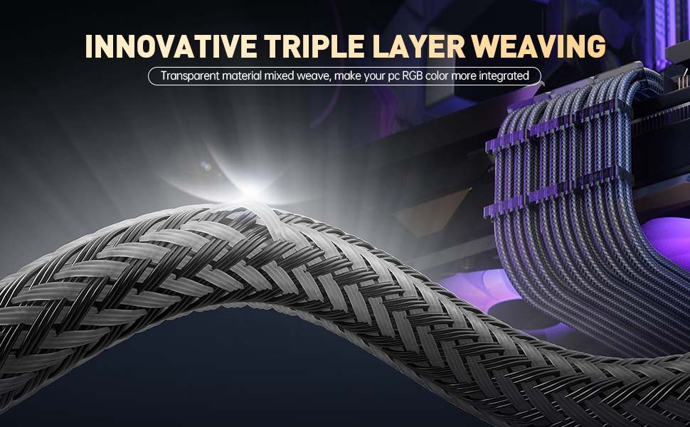 asiahorse 16AWG power supply extension cable kit