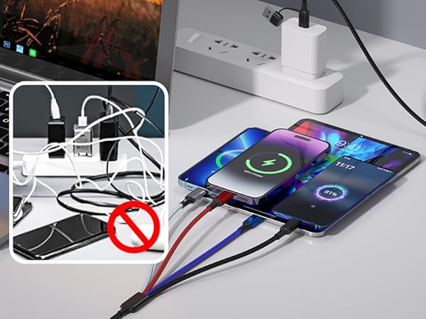 multiple charger cord