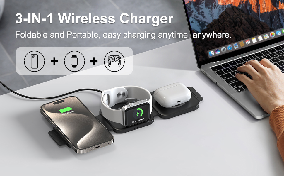 3 in 1 Wireless Charger