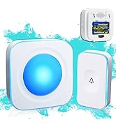 Wireless Doorbell 1200 Feet Battery Operated Wireless Doorbells for Home Hearing Impaired Doorbel...