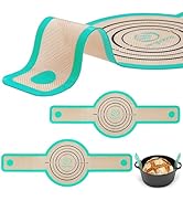 Silicone Bread Sling Dutch Oven - Best Japan Silicone. Non-Stick &amp; Easy Clean Reusable Silicone B...