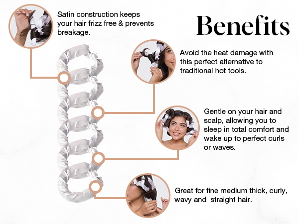 flexi rods curling jumbo for long hair curls satin women perm curl big large heatless rod silk