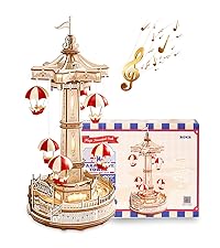 ROKR 3D Wooden Puzzles for Adults,Wooden Music Box Kits-Cello Wood Model Kits for Adults to Build,St...