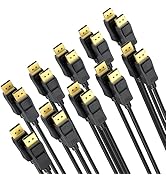 UVOOI DisplayPort to DisplayPort Cable 6 Feet 10-Pack, 4K Display Port Cable (Gold Plated DP to D...