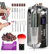 LimeGirl Nail Drill Professional 45000RPM, Electric Nail File for Acrylic Nails Gel Nails, with 1...