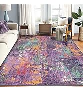 RELEANY Washable Area Rugs 5'x7' Non-Slip Modern Abstract Soft for Living Room Entryway Bedroom N...