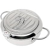 KOMONG Deep Fryer Pot (°F), Japanese Tempura Small Deep Frying Pot with Fahrenheit Thermometer, 3...