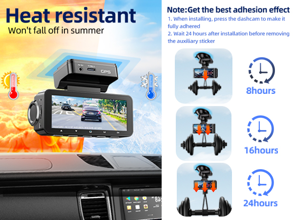 adhesive dash cam