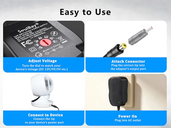 ac dc adapter transformer DC 3V 12V 5V 6V 7.5V 9V 4.5V 1A 0.5A 2A