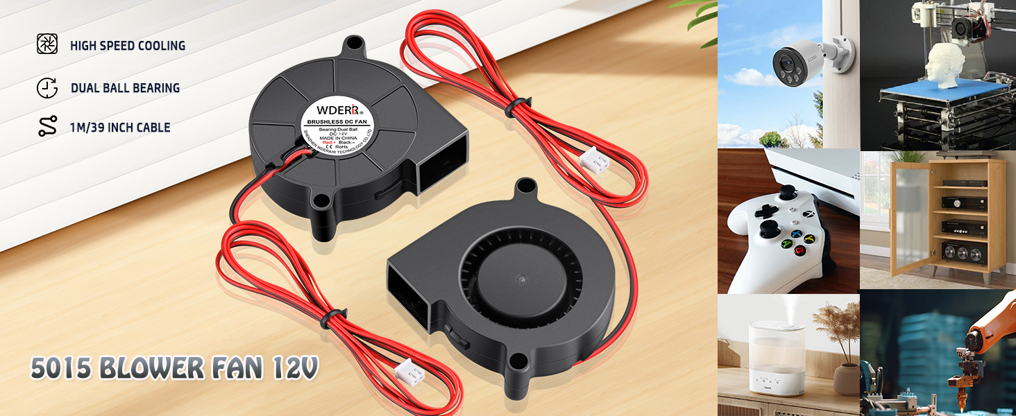 dc brushless fan 12v for inflatable replacement fans for inflatables squirrel cage fan 5015 turbo 