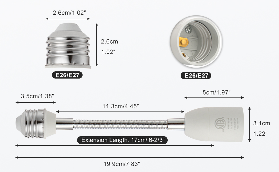 light bulb extension socket