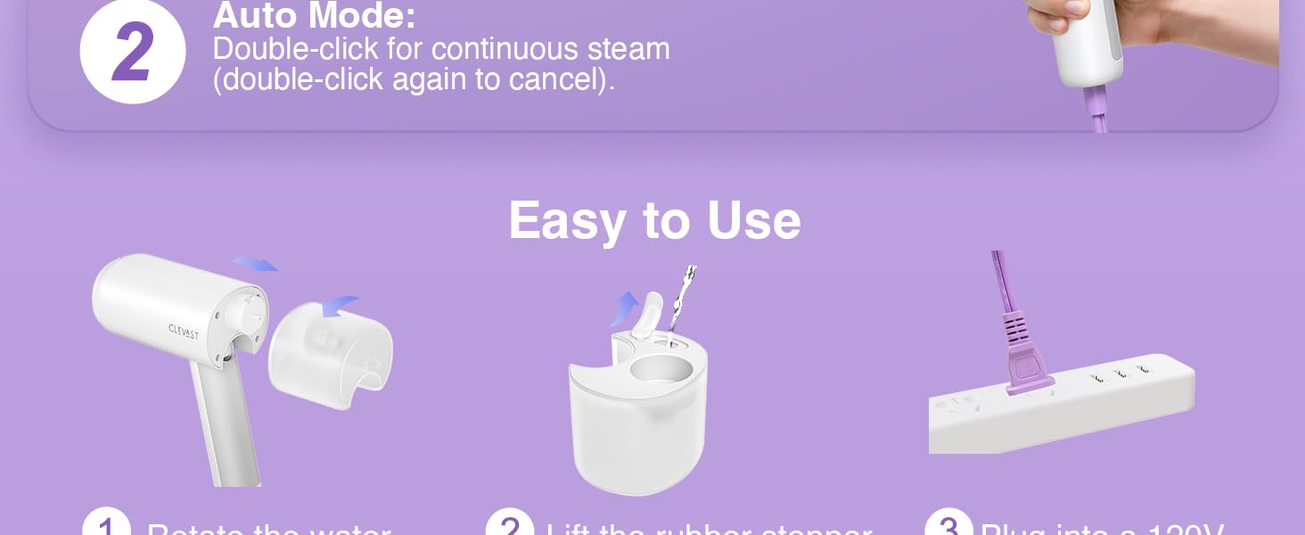 travel steamer for clothes easy to use one key control button