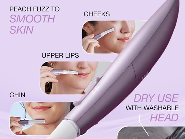 Use cases including dry use with washable head