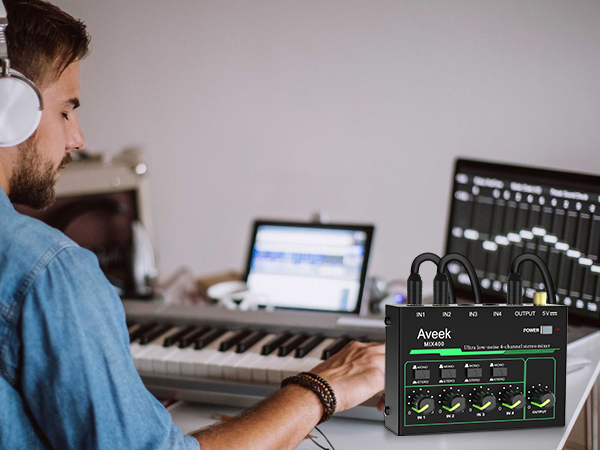 small mini audio mixer 4 channel mixer audio mixer goxlr sound board xlr interface behringer djmixer