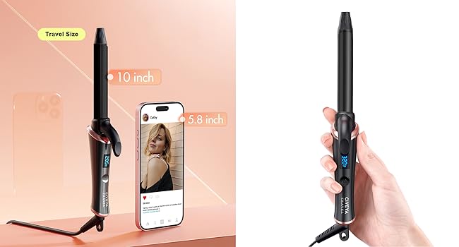 3/4 inch curling iron mini