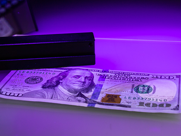 Portable Ultraviolet Light Detector for Invisible Ink Pens, 