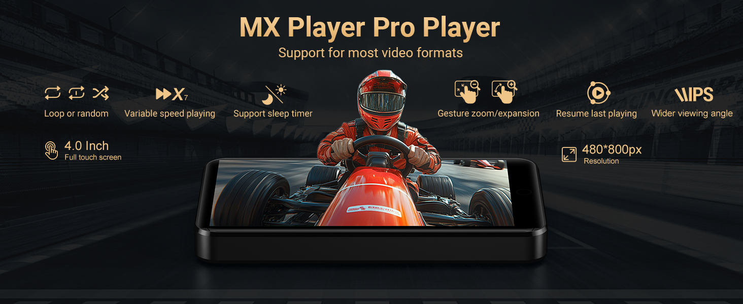 MP3 Player with Bluetooth and WiFi