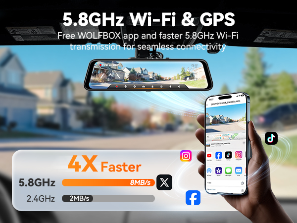 camera rear view mirror