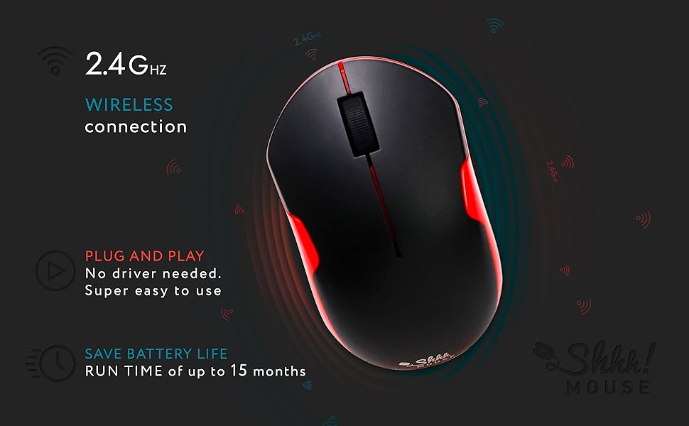 Silent Clickless Computer Mouse