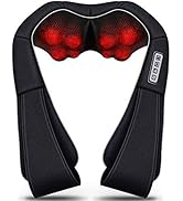 VIKTOR JURGEN Christmas Gifts for Women &amp; Men, Shiatsu Neck and Shoulder Massager with Heat Deep ...