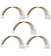 SinLoon Computer Molex 4 Pin Power Supply Extension Cable, 8 Inch IDE Power to Floppy Drive Power...