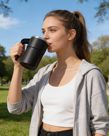 automatic mixing cup