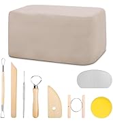 Wolwefa Sculpting Clay, Modeling Clay for Sculpting, 5.5lbs Natural Air Dry Modeling Clay Sculpti...