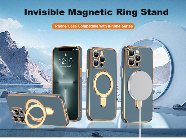 ETPESOK Compatible with iPhone Case with Magnetic Stand 