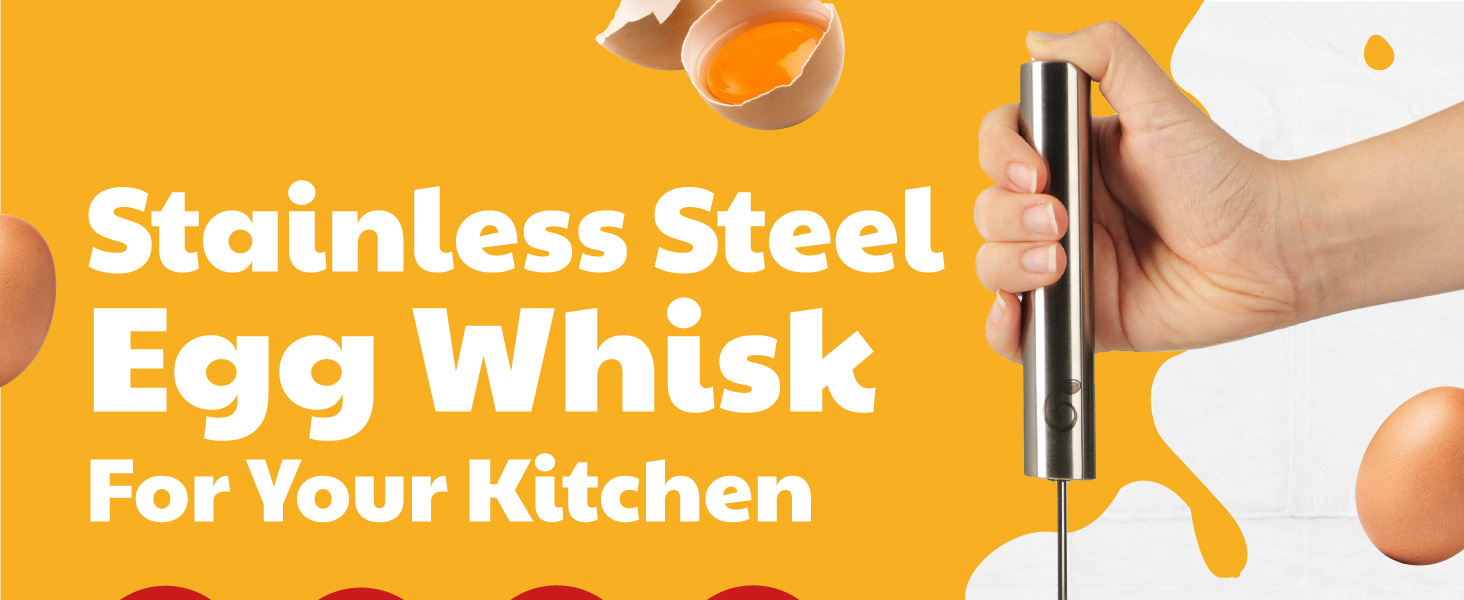 Stainless steel push whisk Egg Beater durable and easy to use, egg whisker hand push