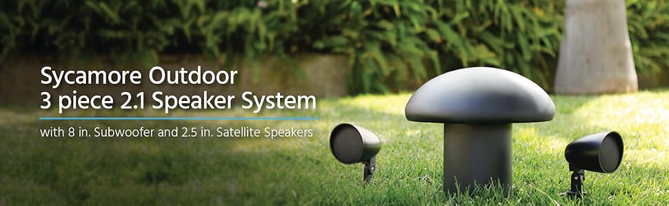 Monoprice Sycamore Outdoor 2.5-inch Satellite Garden Speaker (pair)