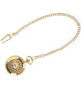 Mechanical Pocket Watch, Hand Luminous Pocketwatch Skeleton Pocket Watch Mechanic Pocket Watch St...