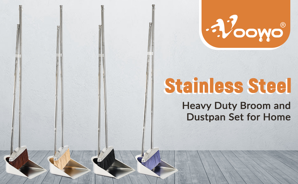 Broom with Dustpan Combo Set