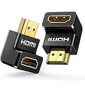 UGREEN 2 Pack HDMI Adapter Right Angle 90 Degree Gold Plated HDMI Male to Female Connector Suppor...