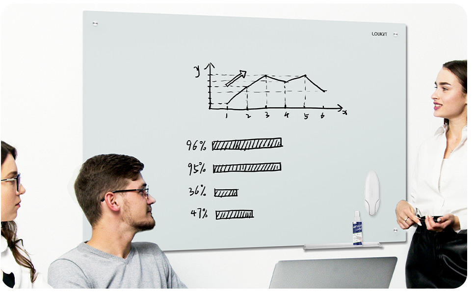 Double-sided Whiteboard Eraser with Magnetic Holder