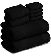 Tens Towels Pack of 8 Popcorn Textured Luxury Towels Set, 2 Extra Large Bath, 2 Hand, 4 Washcloth...