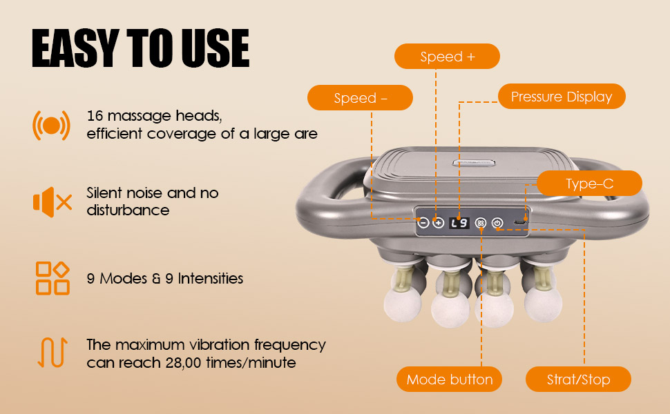 back massager for pain relief deep tissue