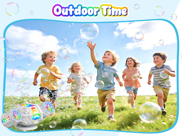 big bubble machine for outdoor time