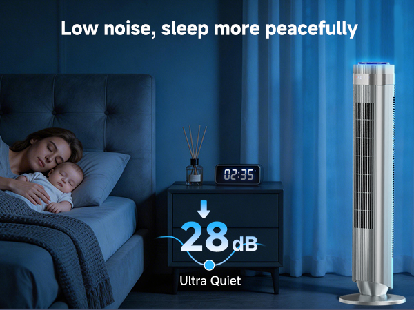 28dB Quiet for Sleep
