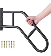 Joyofcife Hand Rails for Outdoor Steps &amp; Elderly (Max 800LBS),U-Shape Wall Mount Stair Railing, P...