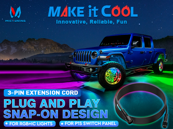 3 pin extension cable for switch panel